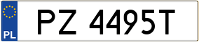 Truck License Plate